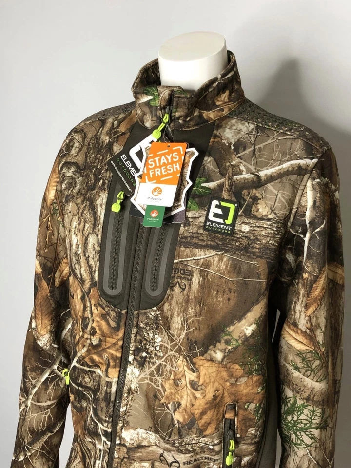 New $165  ELEMENT OUTDOORS Axis Series Midweight Jacket Realtree Edge  Men's S - Image 3 of 4
