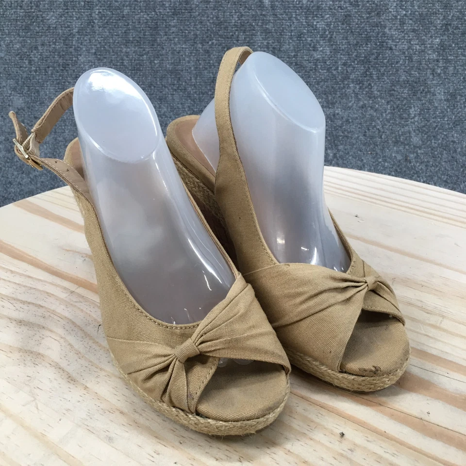 Sandalias Seychelles Mujer 6 M Colada Alpargatas Beige Cuña Corcho Tacones Punta abierta Foto 3 de 4