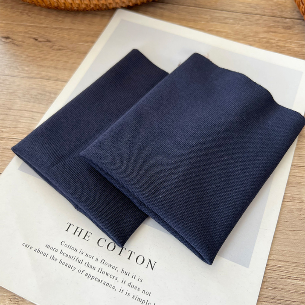 2pcs Cotton Knit Ribbing Cuff Trim Elastic Fabric for Jacket Sweater Sewing cuff