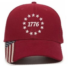 1776 Stars Embroidered Hat - 2nd Amendment Declaration of Independence Hat