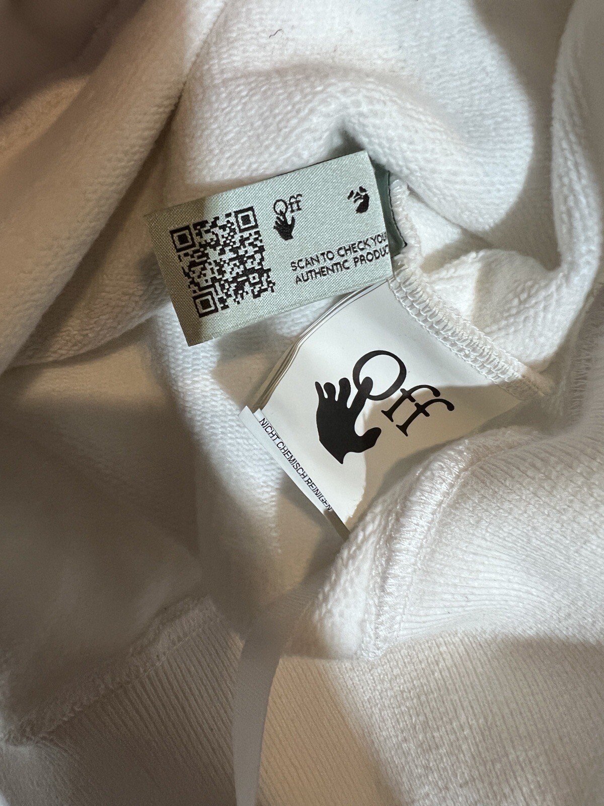 Off White Pascal Over Hoodie Size 40 - image 2