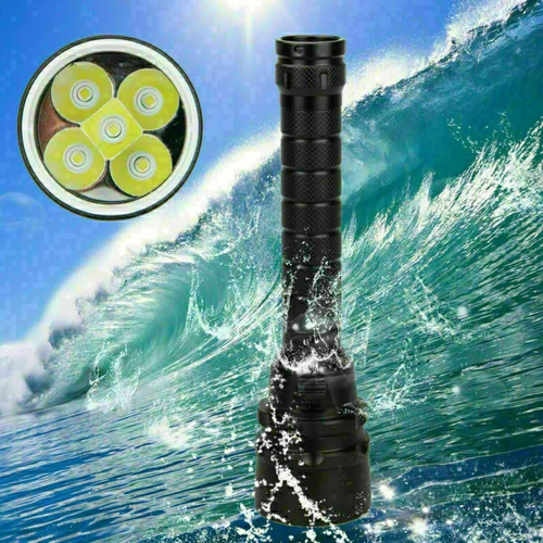 380000LM 5* LED Diving Torch UnderWater 220m Depth Waterproof Flashlight US - Picture 6 of 11