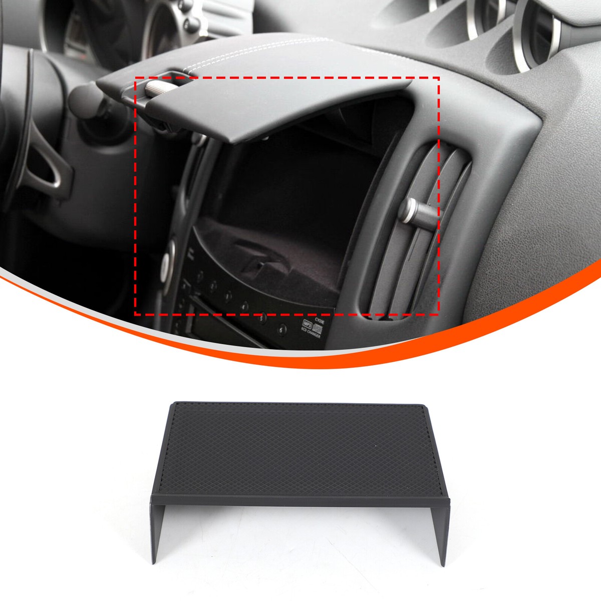 ABS Center Console Storage Box Hidden Organizer For Nissan 370Z