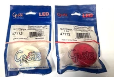 2 X Grote 47112 Clearance Marker LAMP, 2", RED, SUPERNOVA LED Side Marker Light