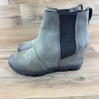Sorel Joan Of Arctic II Womens Black Wedge Bootie Boot Size 8