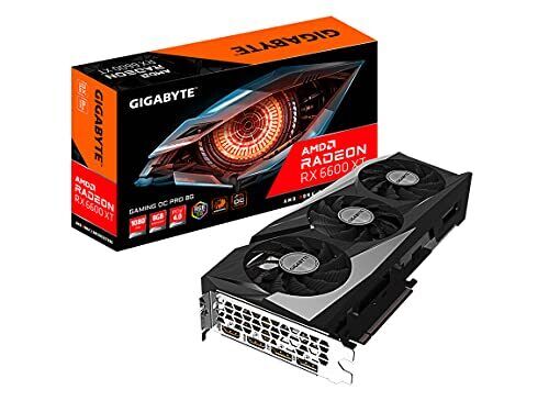 GIGABYTE Radeon RX 6600 XT Gaming OC PRO 8G Grafikkarte, WINDFORCE 3X Kühlung - Bild 1 von 10
