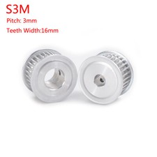 S3M 15T-60T Timing Belt Pulley Pitch 3mm With...
