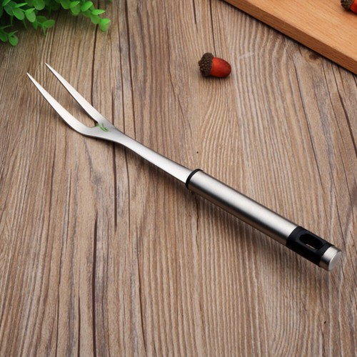 Grilling Utensil BBQ Fork Roasting Stainless Steel Barbecue Spit Meat - Picture 12 of 12