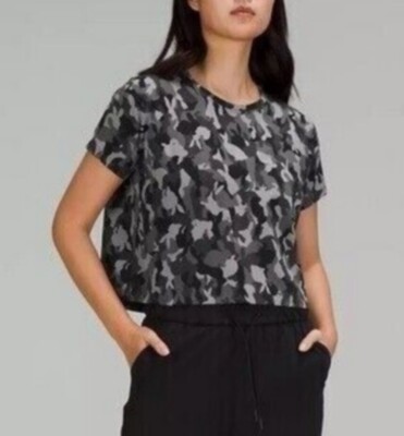 Lululemon 8 Cates Short Sleeve Training Tee Heritage Speckle Camo