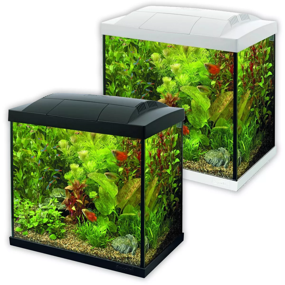 Superfish Start Tropical Aquarium Kit 30 50 70 100 150 Black White LED Fish  Tank