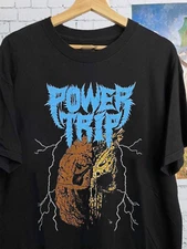 POWER TRIP MANIFEST DECIMATION Short Sleeve Black Size S-2345Xl Shirt AH1250