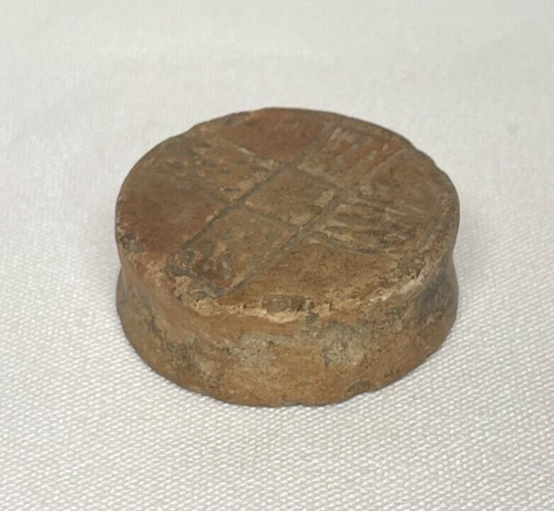ENGRAVED PRE-COLUMBIAN MAYAN EAR SPOOL EARSPOOL COLIMA JALISCO OLMEC ~FREE SHIP~ - Picture 3 of 4