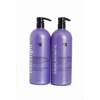 Oligo Blacklight Nourishing Shampoo & Conditioner Duo Set 32 oz. LITER