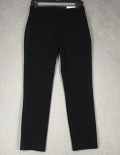 A New Day Stretch Ankle Pants Womens Size 6 Comfort Waist Side Zip Black