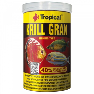 Tropical Krill Gran 1L - Fischfutter Granulat Süß- und Meerwasserfische