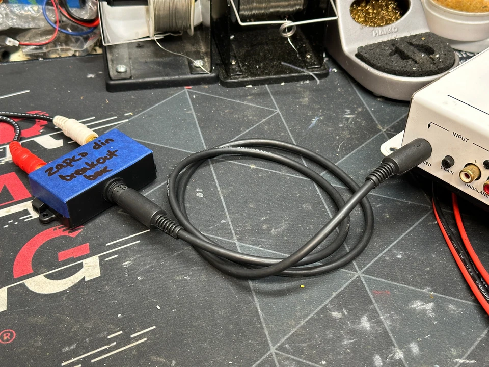 Male DIN cable For Zapco Symbilink Amplifiers & Signal Processors Balanced SLDIN - Image 4 of 4