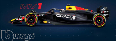 Bburago 1:43 Oracle Racing RB20 With Helmet #1 Max Verstappen Diecast Model Car