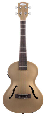 KALA KA-JTE-KZGD - Kalamazoo Gold Archtop Tenor Ukulele, mits EQ & Case