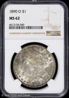 1890-O $1 Morgan Silver Dollar NGC MS 62 | Uncirculated UNC