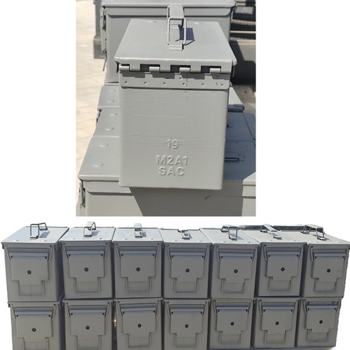 ORIGINAL MUNITIONSKISTE METALL AMMO BOX TRANSPORTKISTE KISTE (ABSCHLIEßBAR) Geb. - Bild 5 von 12