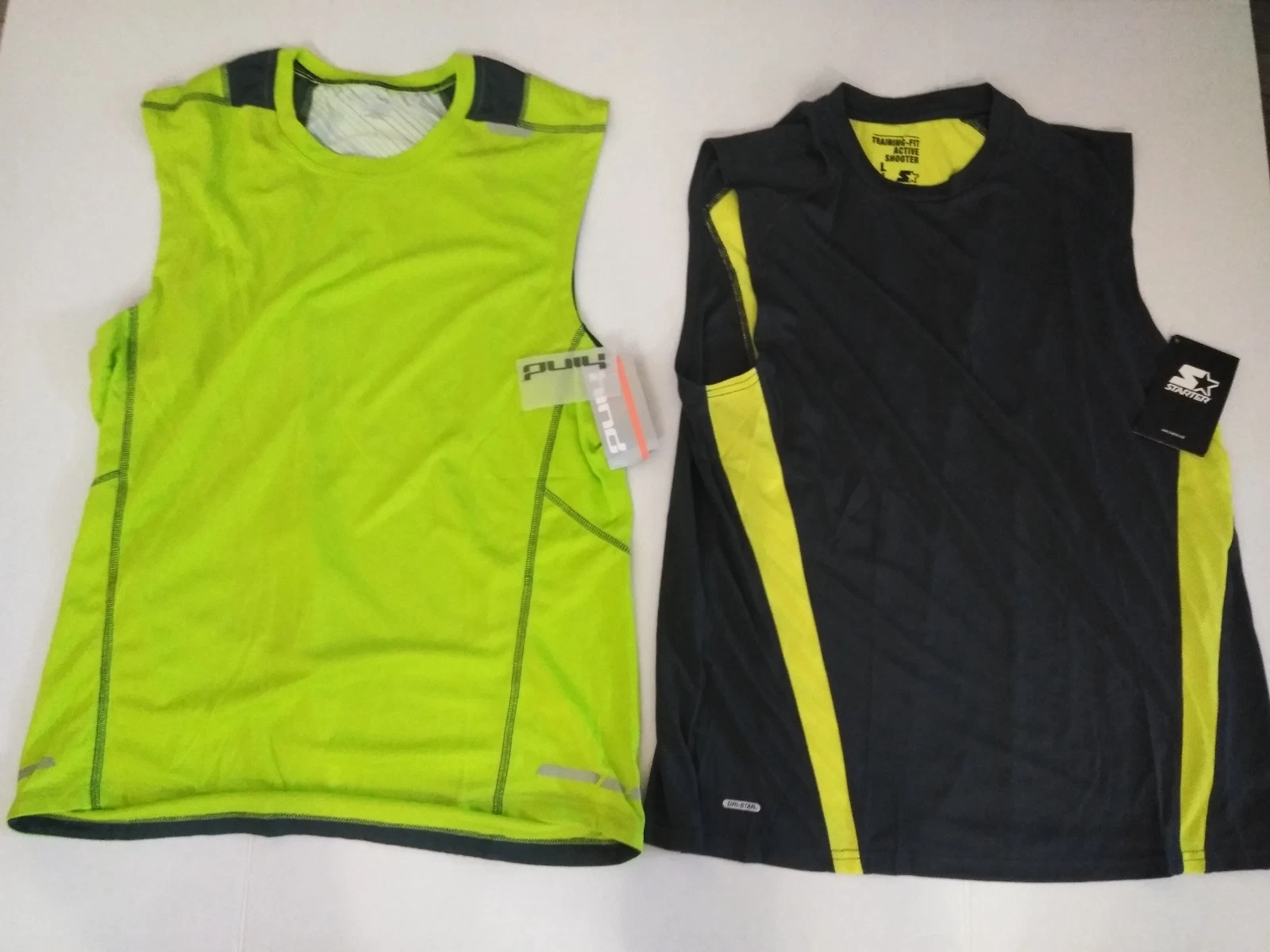 Hind Men's Large 24*7 365 Run Neon Lime Green & starter tech shooter LARGE (2PK)