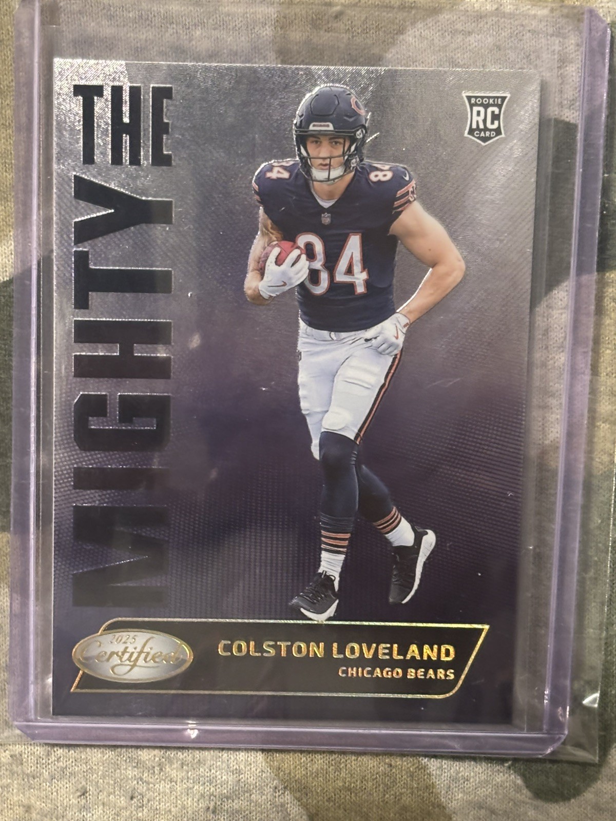 Colston Loveland 2025 Panini Certified The Mighty #MTY-CLD Rookie SSP Case Hit