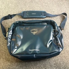 Osprey Transporter Boarding Bag Blue Messenger Padded Laptop Shoulder Work