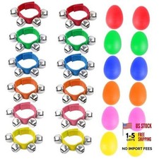 24 Packs Shaker Musical Instruments for Kids, 12 Packs Egg Shaker and 6 Colors