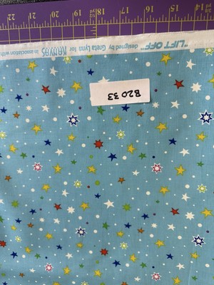 Lift Off By Kanvas Star Gazing Glow-In-the-Dark Cotton Quilt Craft Fabric 1/2 Yd