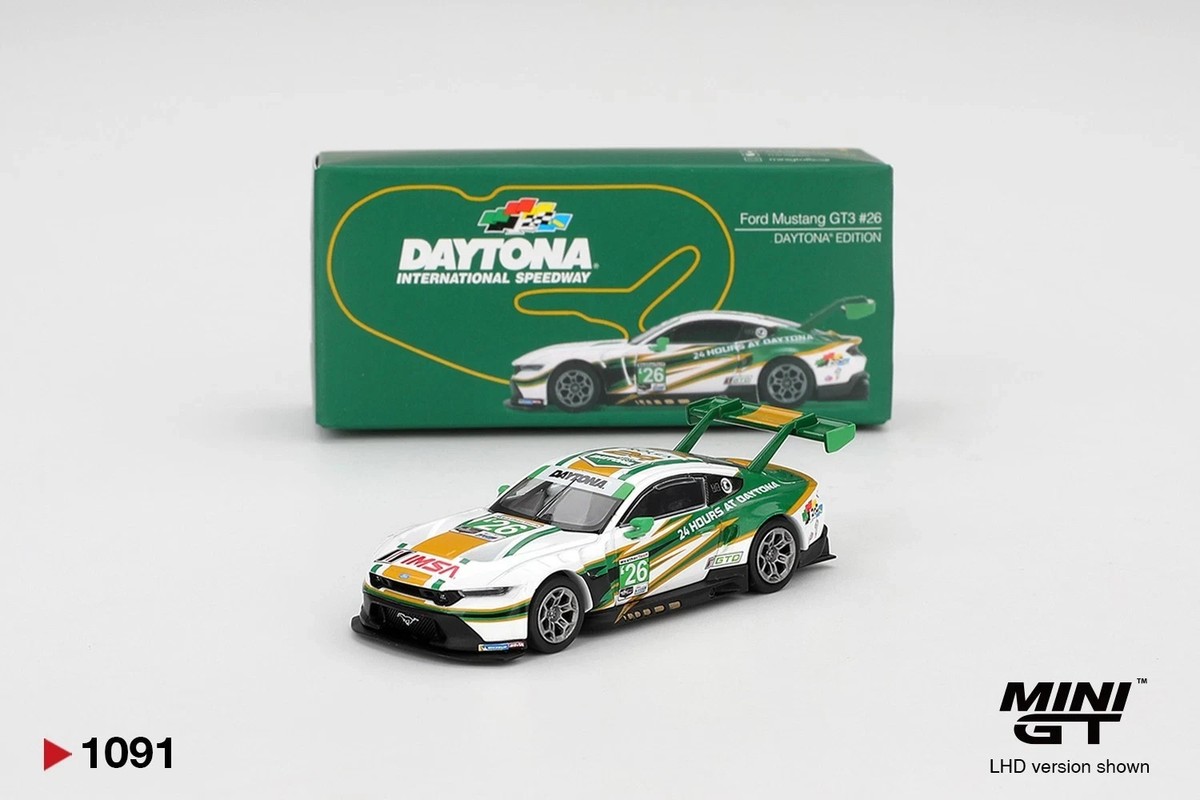MINI GT 1091 1/64 Ford Mustang GT3 #26 Daytona Edition Limited New