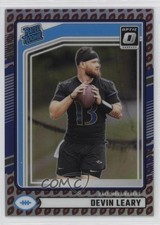2024 Donruss Rated Rookie Optic Preview Football Emoji Prizm Devin Leary 1r05