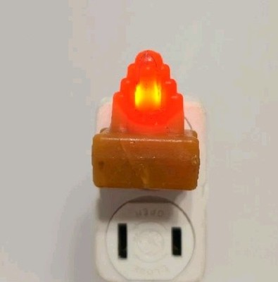 Vintage 1930's GE Art Deco Skyscraper Guide Neon Light Plug In Night Light USA