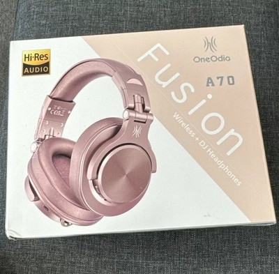OneOdio Fusion A70 Wireless (Bluetooth) + DJ Headphones - Rose Gold