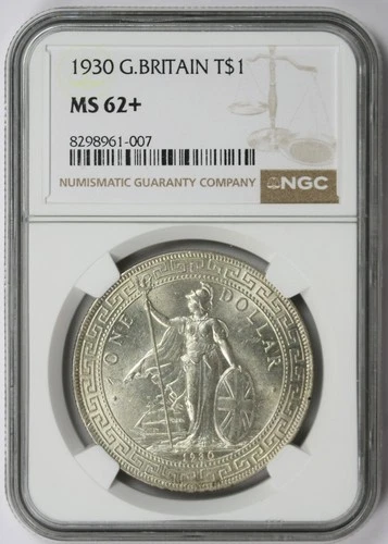 1930 Great Britain One Dollar Trade $1 MS 62+ Plus NGC