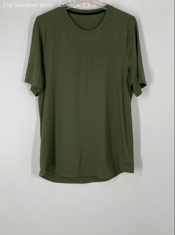 Lululemon Old Navy Womens Green Gray Short Sleeve T-Shirt Size L/XL Lot Of 2