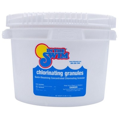 In The Swim Granular Pool Chlorine - Di-Chlor Pool Shock - 25 Pounds