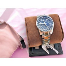 NWT Michael Kors MK6195 Chronograph Watch Two-Tone Silver Gold NIB