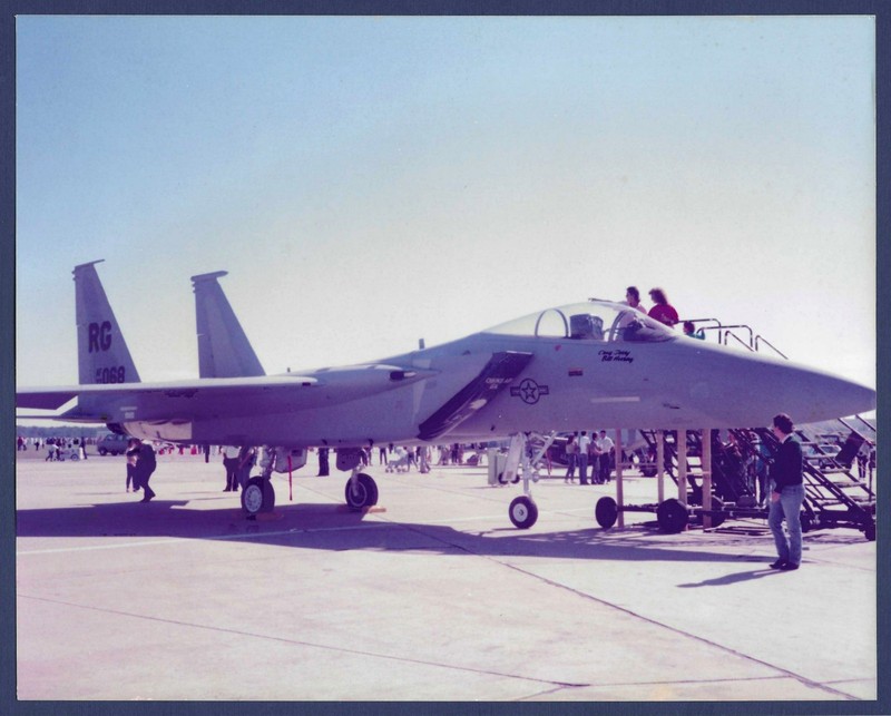 US Air Force F-15 Eagle Fighter Aircraft on Display at Airshow 8 x 10 USAF Photo