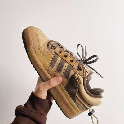 adidas Bad Bunny Forum The First Brown Tan Low Top Adjustable Strap Sneaker