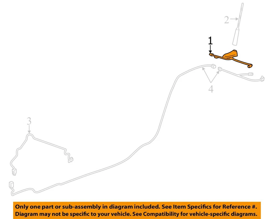 ПОДХОДИТ ДЛЯ 2011-2013 CHEVROLET CAMARO ОСНОВАНИЕ ASM RDO ANT ЧЕРНЫЙ 20999466 - НОВЫЙ OEM - Изображение 2 из 3