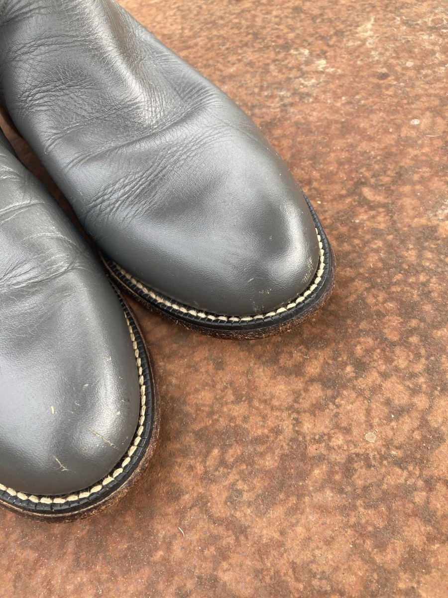 TONY LAMA Mens Boots 8.5 D Gray All Leather Ropers Cowboy Western 7703M Vintage TONY LAMA Mens Boots 8.5 D Gray All Leather Ropers Cowboy  main image 2