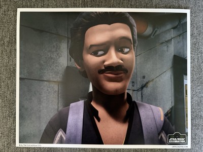 Star Wars Lando Calrissian Official Pix 8x10 Billy Dee Williams Celebration 2023