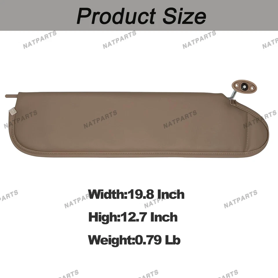 Parasol pasajero derecho sin luz compatible con Jeep Wrangler TJ 97-02 5EP34RK5AE Foto 4 de 4