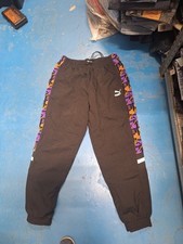 Puma XTG Waist 34" Leg 30" Large Men's Black Track Jogger Bottoms