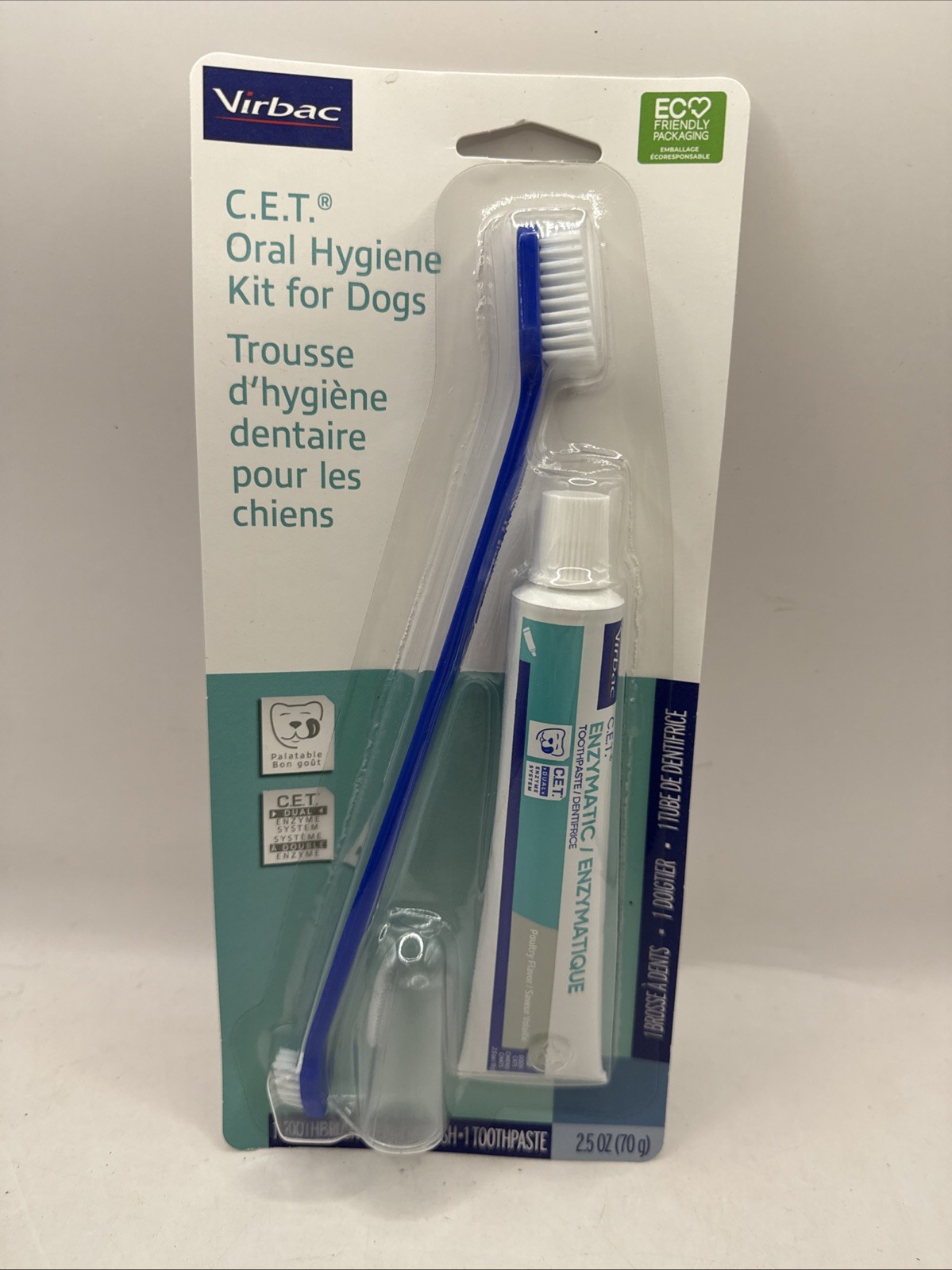 Virbac C.E.T. Oral Hygiene Kit for Cats and Dogs Toothpaste 