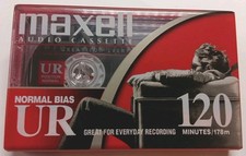 Maxell Cassette Tape UR 120 Normal Bias Audio Recording Sealed