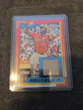 2025 Topps Update Anniversary Relic Ronald Acuna Jr #90RU-RAJ