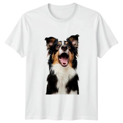 Happy Excited Dog Grafik T-Shirt Australian Shepherd Hunde Geburtstag Geschenk