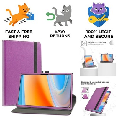 Custom Fit 360° Rotational Stand Cover for Alldocube iPlay 60 - Purple Elegance