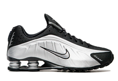 Nike Shox R4 Metallic Silver Black HQ1988-007 Men's Size New | eBay